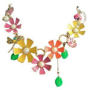 Betsey Johnson FLOWER GARDEN NECKLACE SET